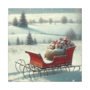 Lonely Christmas Sleigh Canvas