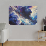 Stormy Azure Mastery Landscape Painting Canvas