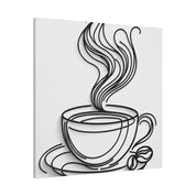 Simplicity Brewed Minimalist Coffee Art Canvas