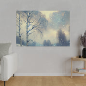 Winter Sky Snowscape Expression Winter Painting Canvas