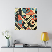 Geometric Carnival of Ecstasy Geometric Painting Canvas