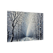 Winter Forest Path Canvas