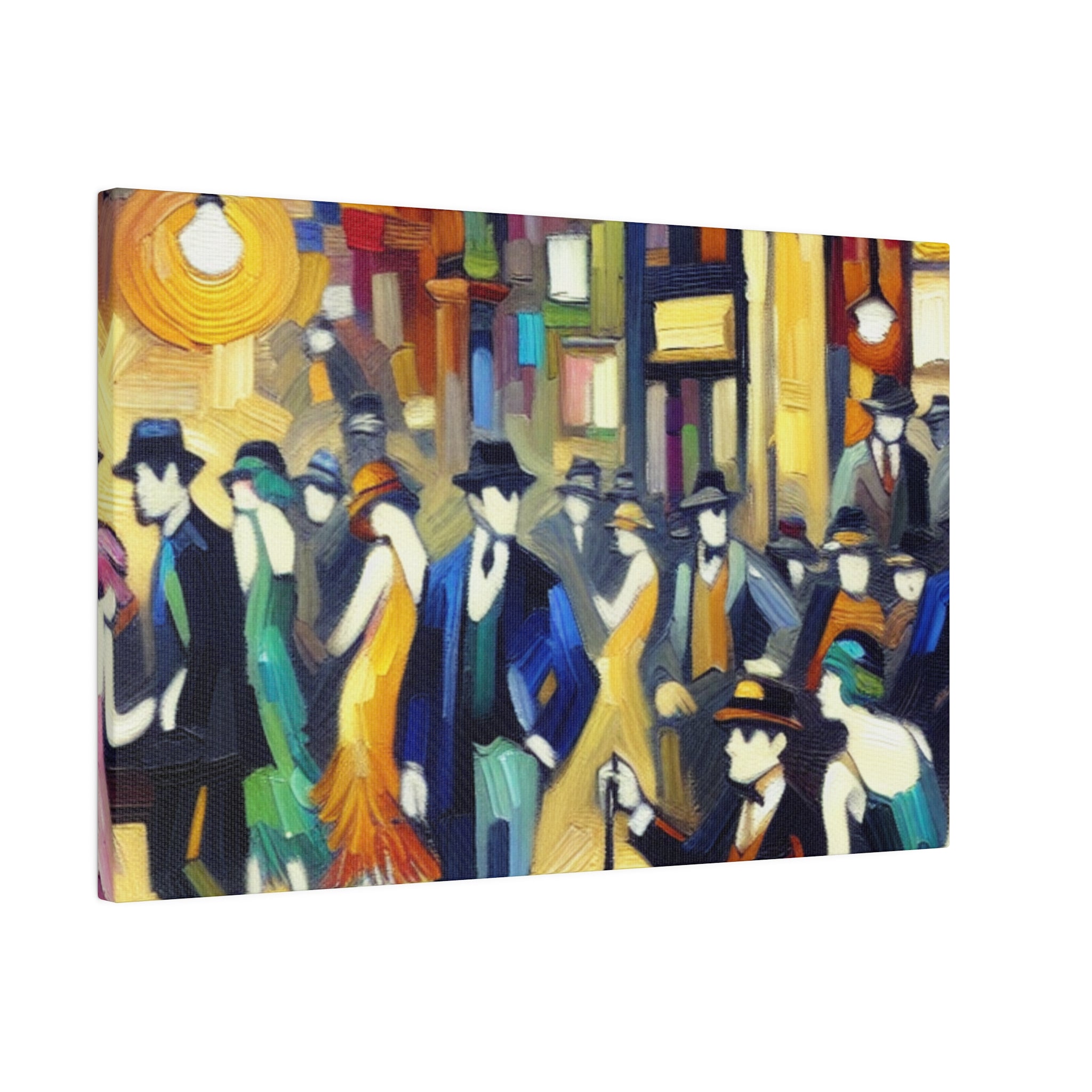 Bar Painting | Speakeasy 1920s Party Scene | Home Bar Decor Canvas