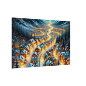 Christmas Eve Village Canvas