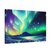 Aurora Winter Dream Northern Lights Painting Canvas