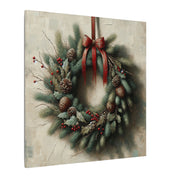 Classic Christmas Wreath Canvas