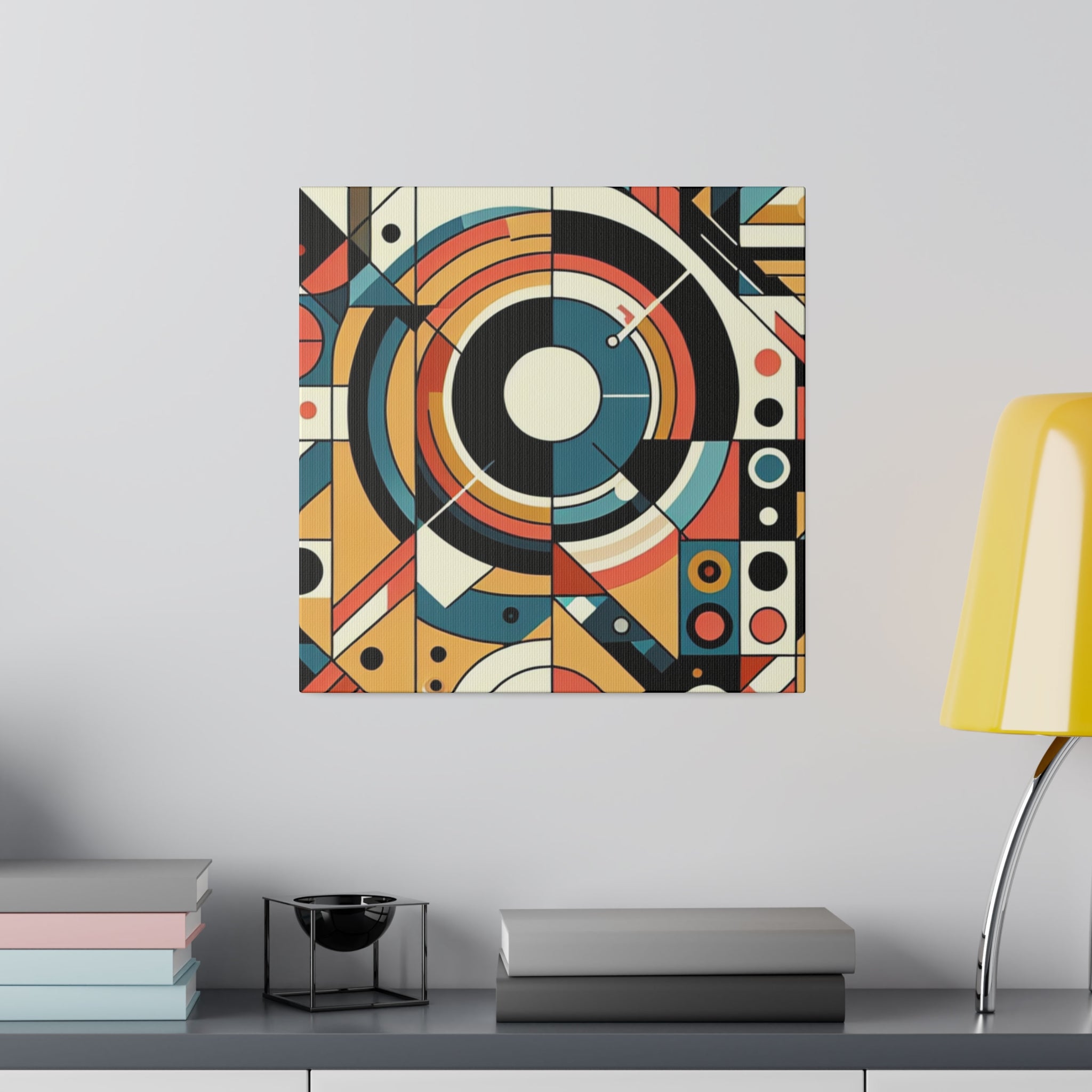 Maximalist Geometric Extravaganza Geometric Painting Canvas