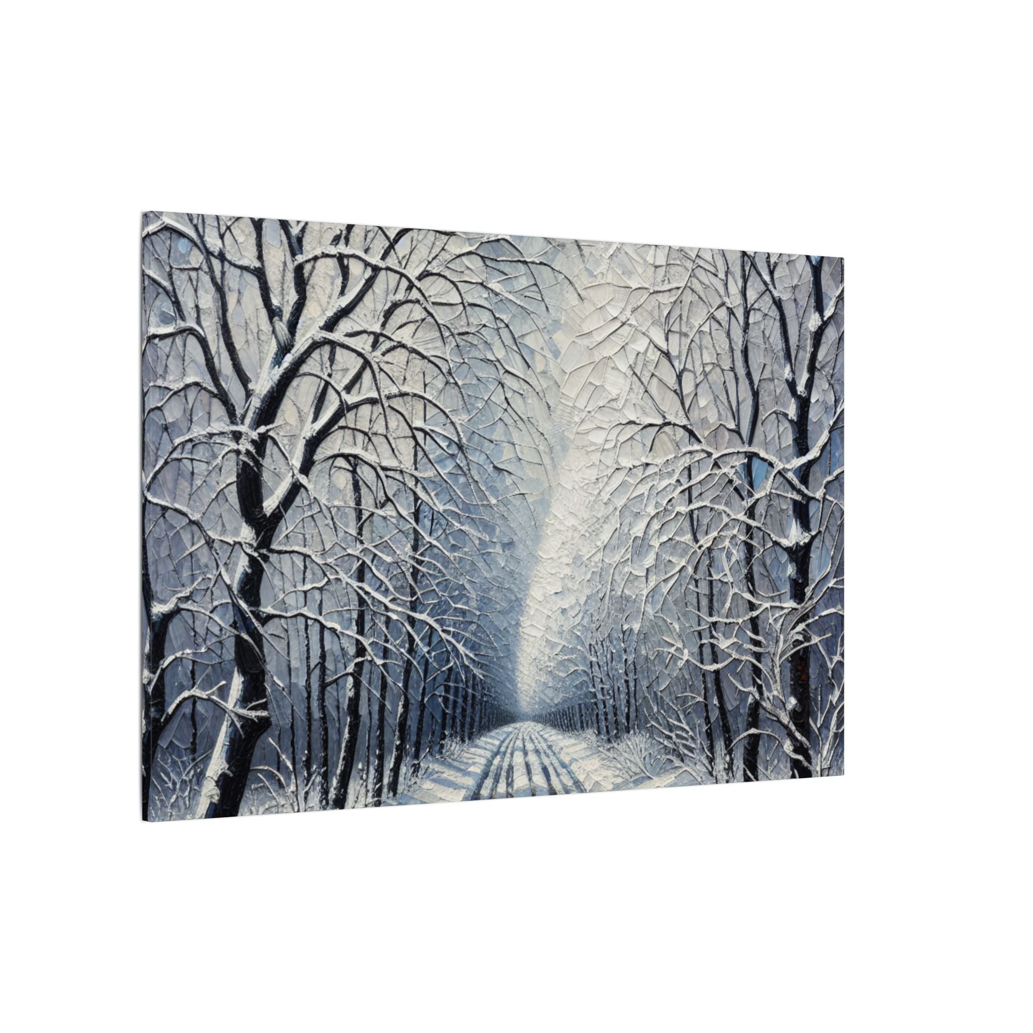 Winter Forest Path Canvas