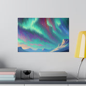 Aurora Frost Mirage Northern Lights Painting Canvas