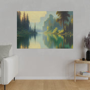 Serene Lake Melody Lake Painting Canvas