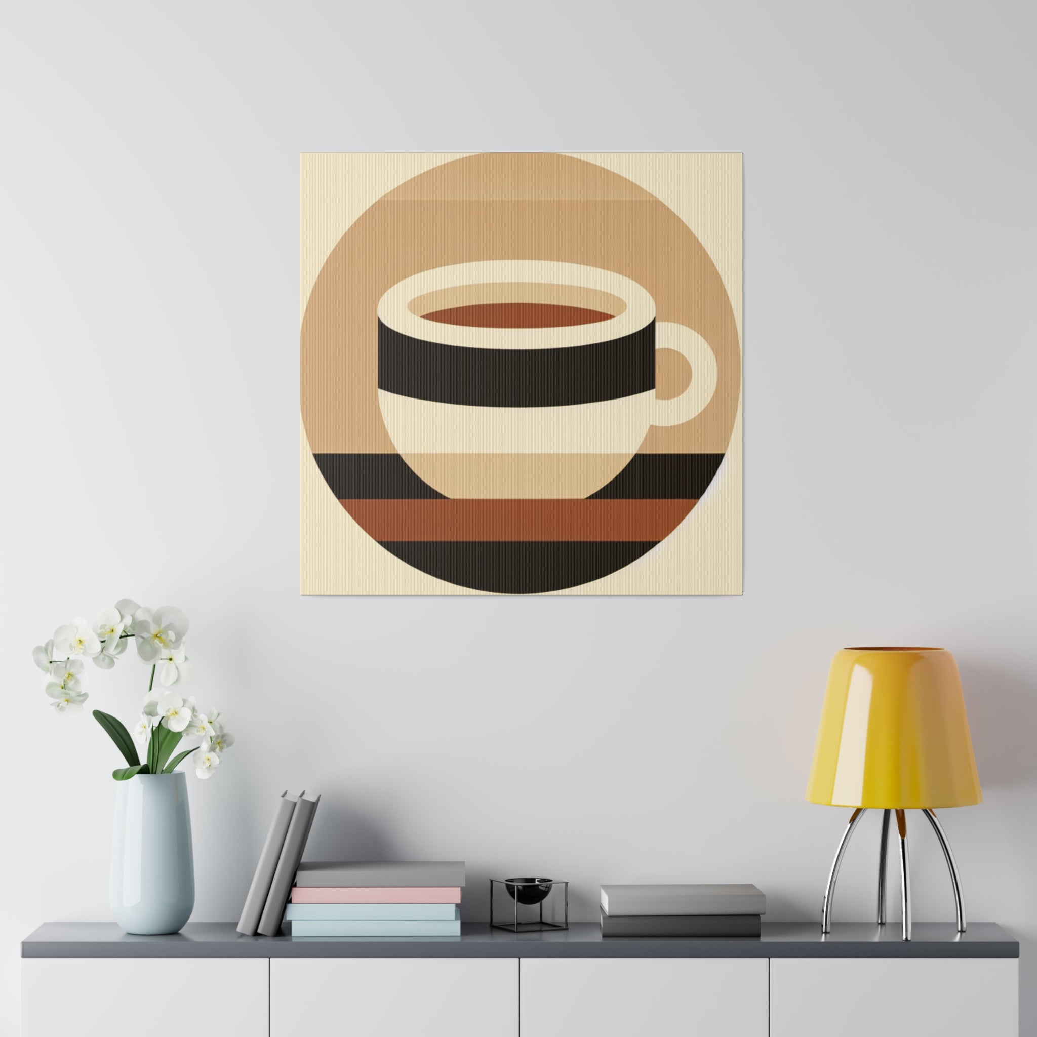 Simplicity Brewed: A Study in Coffee Minimalism Coffee Wall Art Canvas