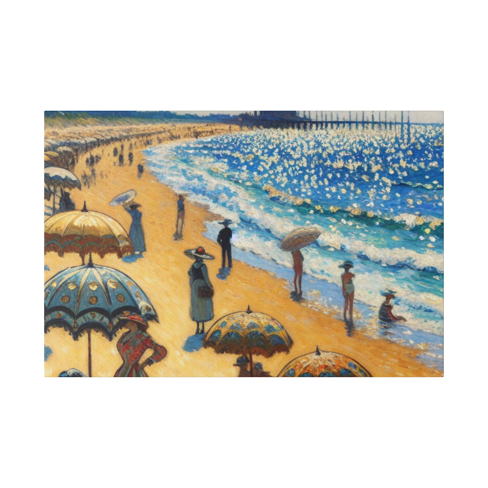 Seashore Reverie Coastal Decor Impressionist Beach Painting Canvas