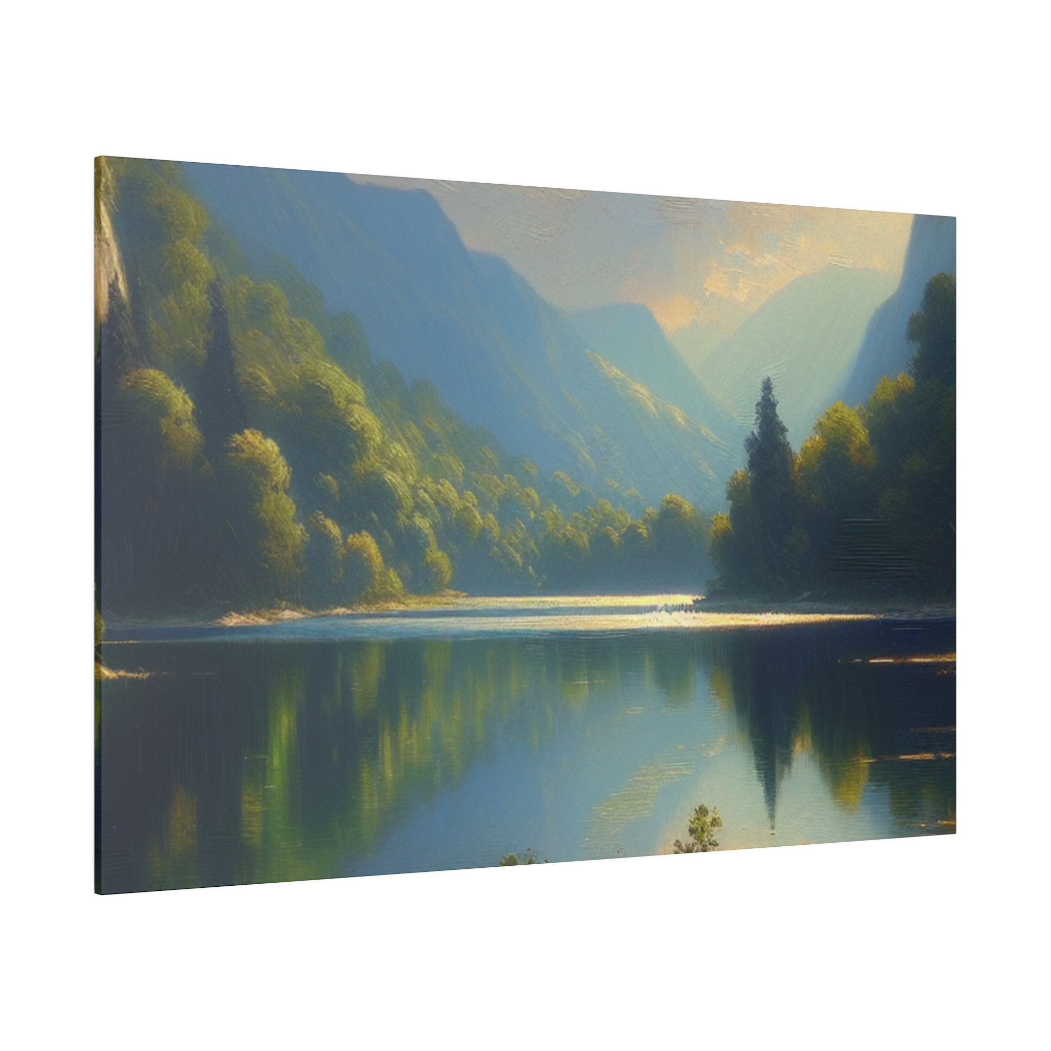 Lake Serenity Bliss Lake Painting Canvas