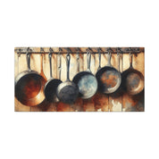 Country Pots & Pans Watercolor Canvas