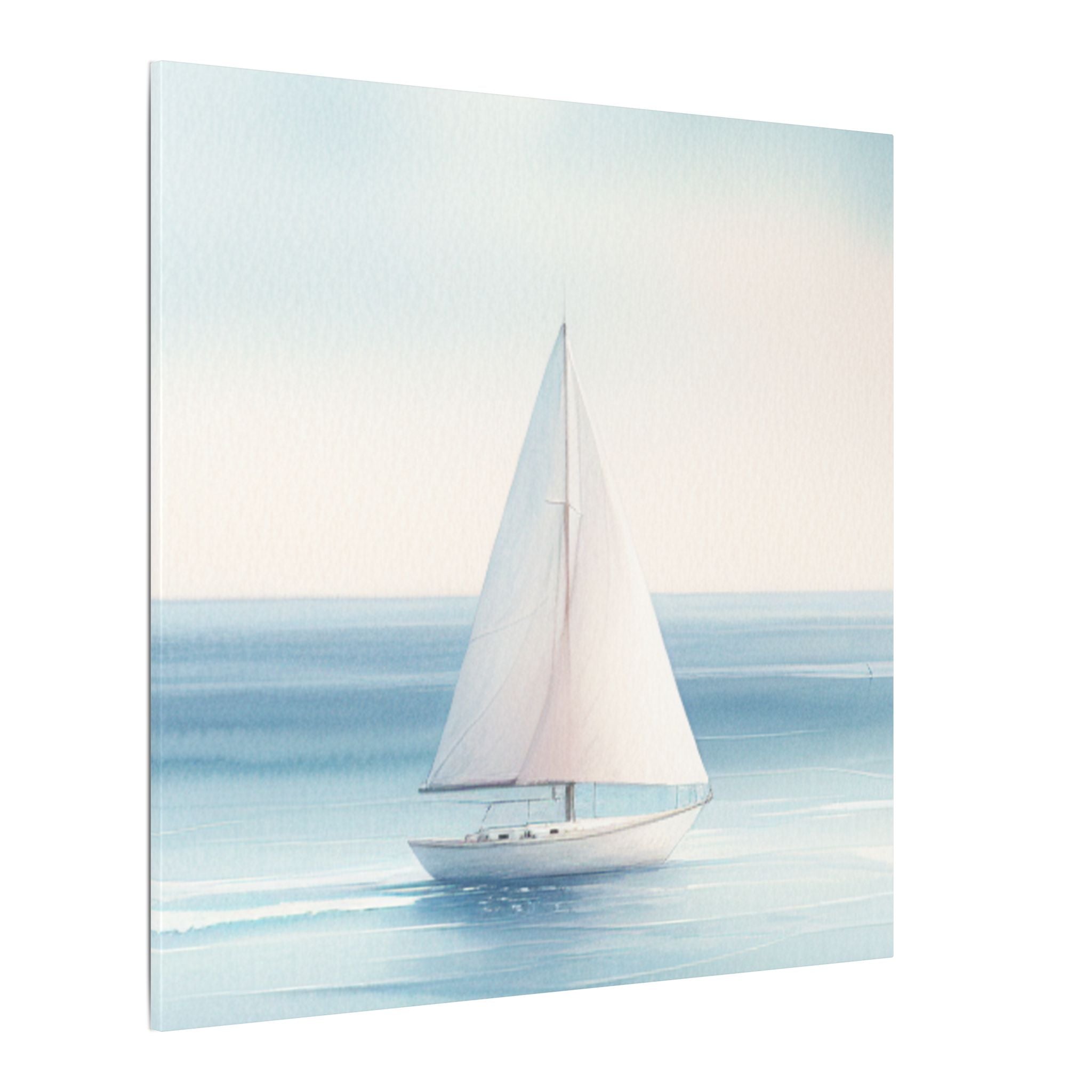 Sailboat in Blue Waters Canvas