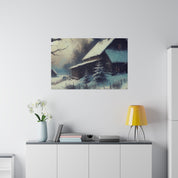 Winterscape Reverie Snowy Winter Painting Canvas