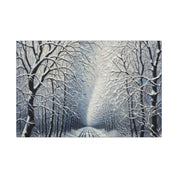 Winter Forest Path Canvas