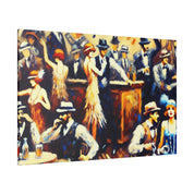 Whiskey Hush Hollow Retro Speakeasy Bar Art Canvas