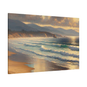 Coastal Whispers Beach Painting Canvas