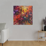 Splatter Expression Color Splash Abstract Artwork Canvas