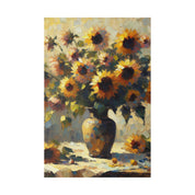 Blossom Nostalgia Flowers In Vase Sunflower Painting Canvas