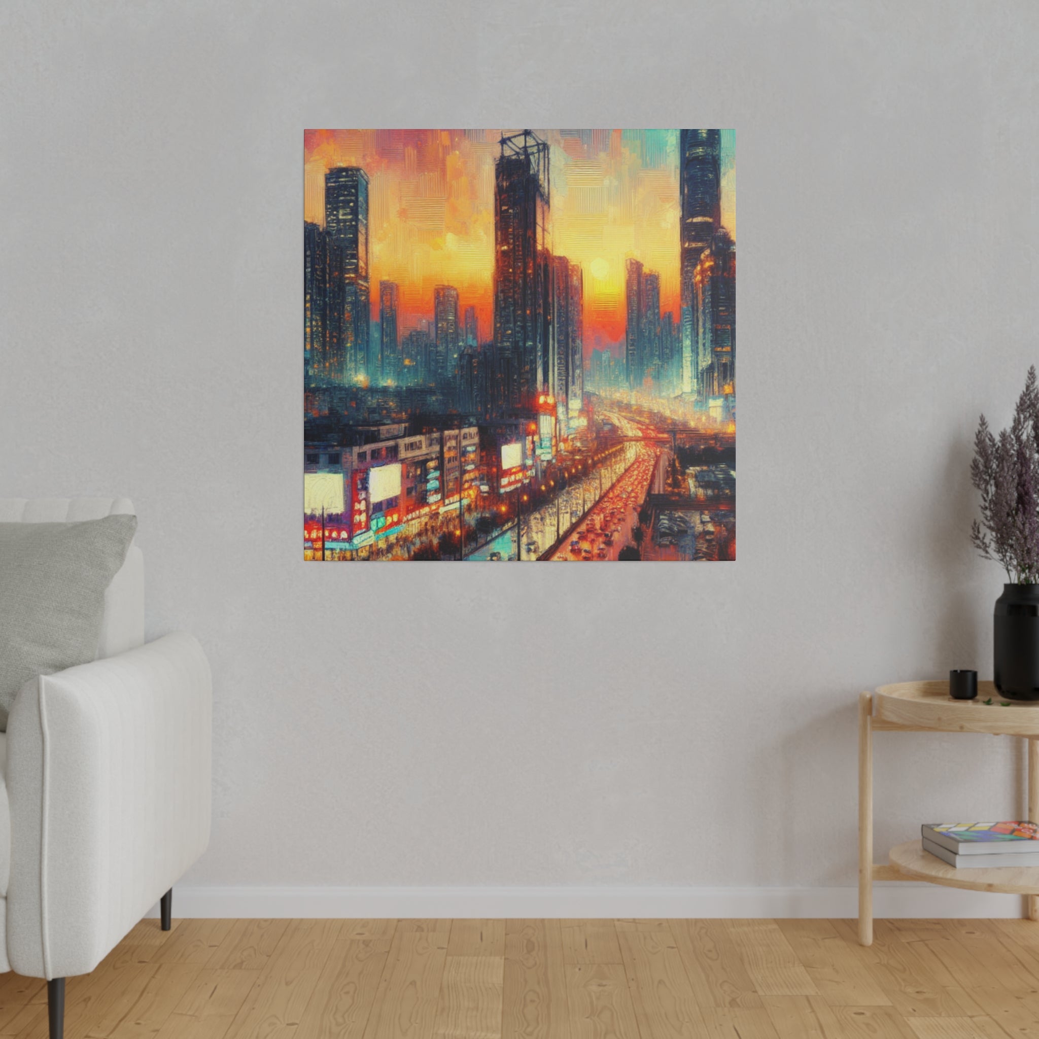 Urban Utopia Cityscape City Art Canvas