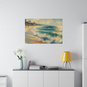 Tranquil Beachscape Beach Painting Canvas