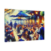 Mocha Swirl Symphony Cafe Artwork Canvas