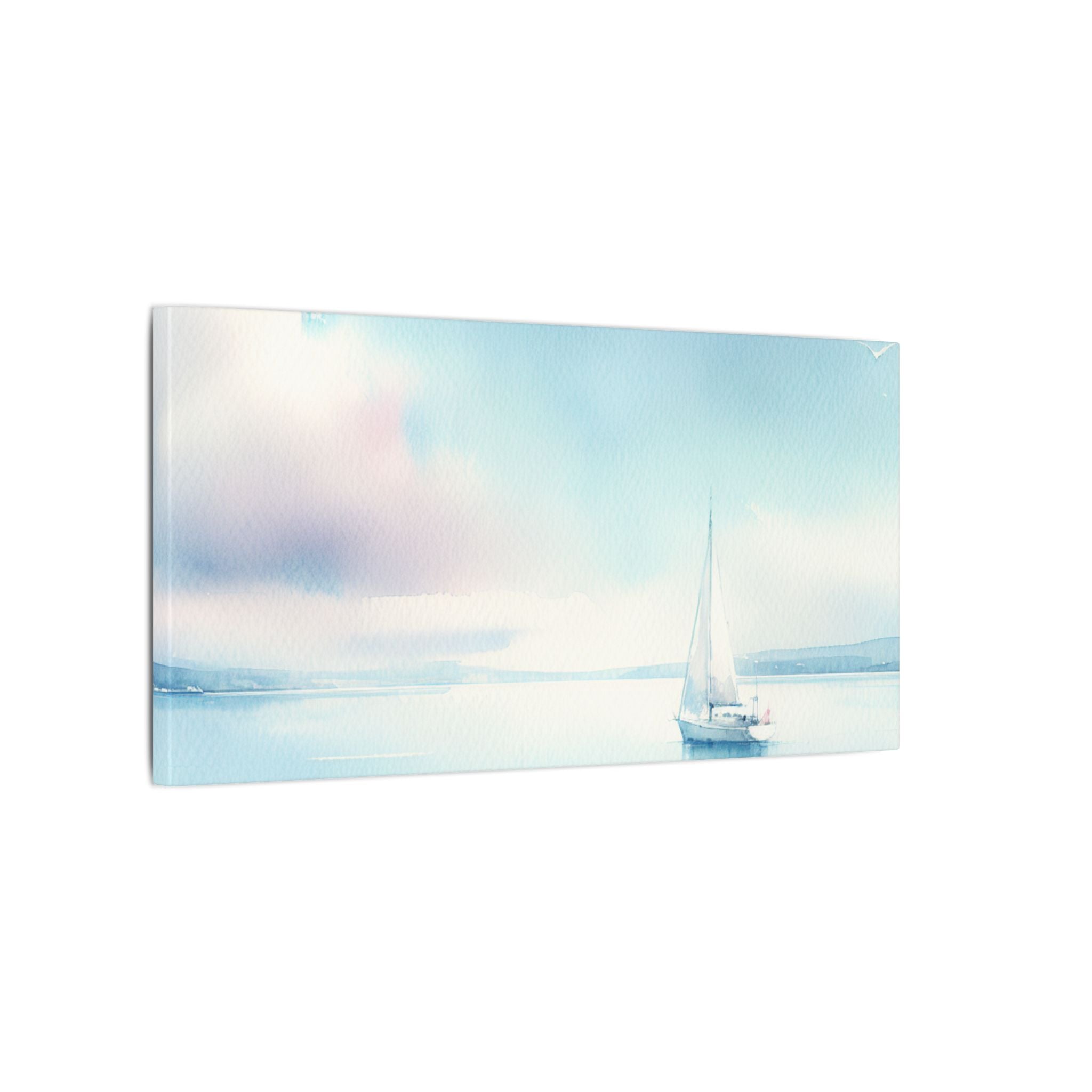 Solitary Sailboat Canvas