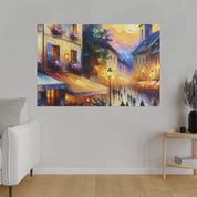 Parisian Dreamscape Mosaic French Street Painting Canvas