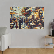 European Serenity Scenes Cafe Artwork Canvas