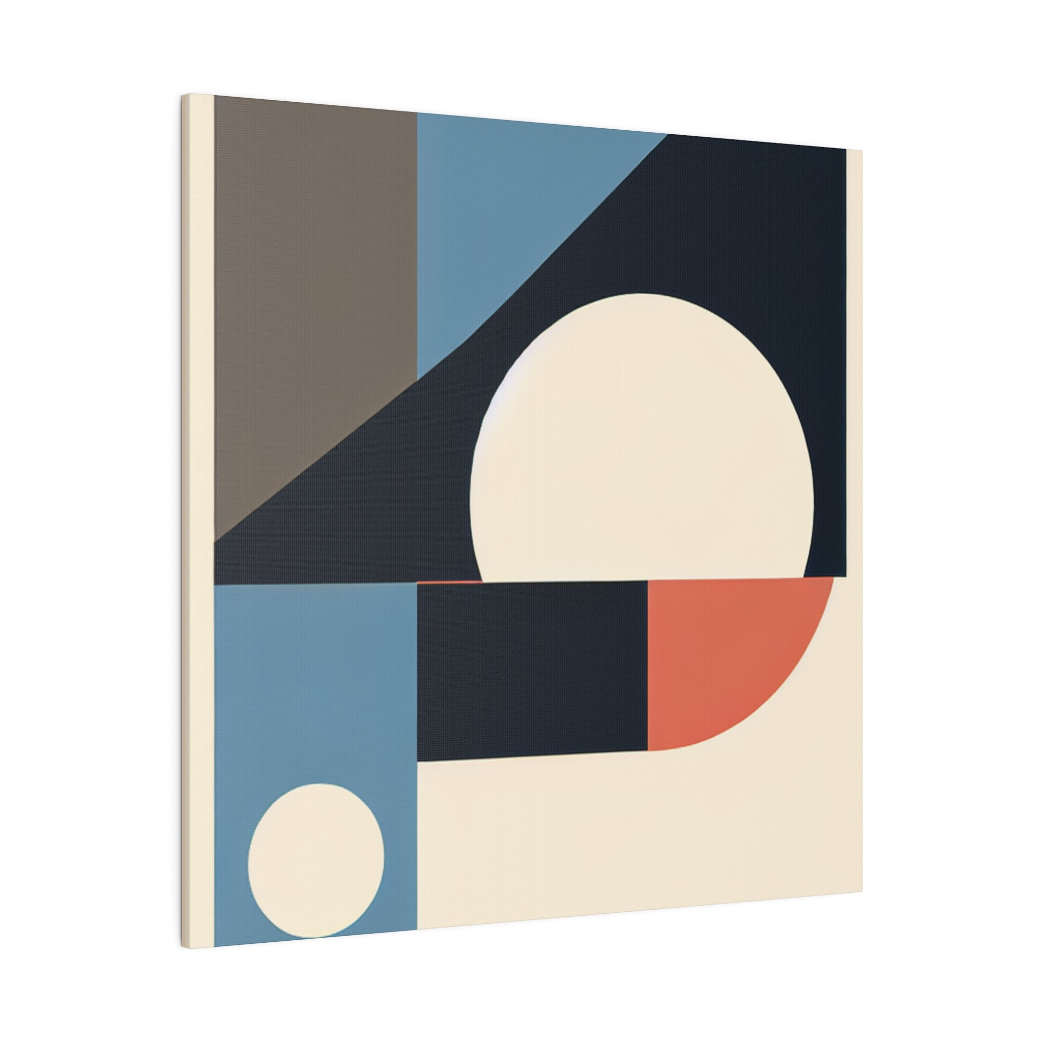 Mid Century Geometric Abstract Wall Art Canvas