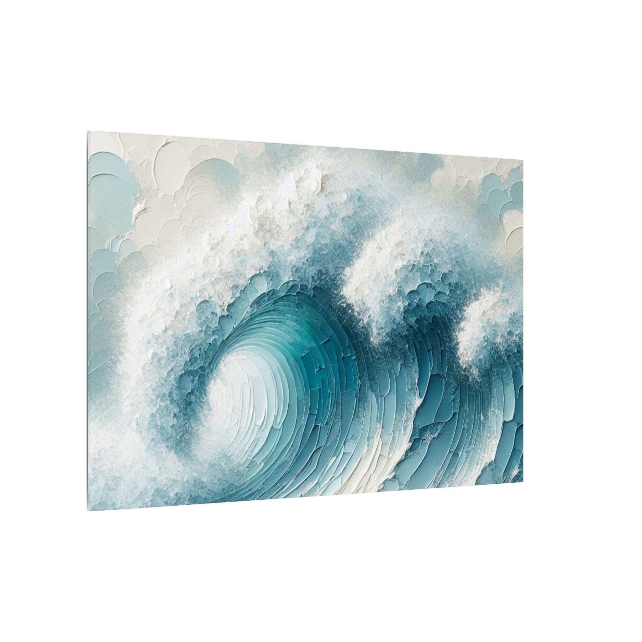 Crashing Blue Canvas