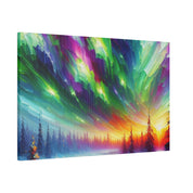 Aurora Ice Caps Northern Lights Painting Canvas