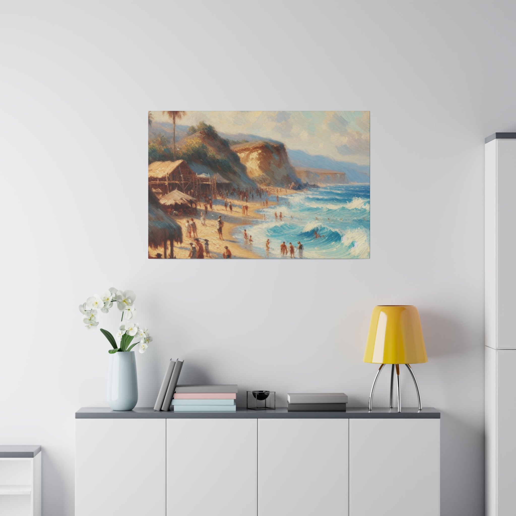 Seaside Reverie Beach Painting Canvas