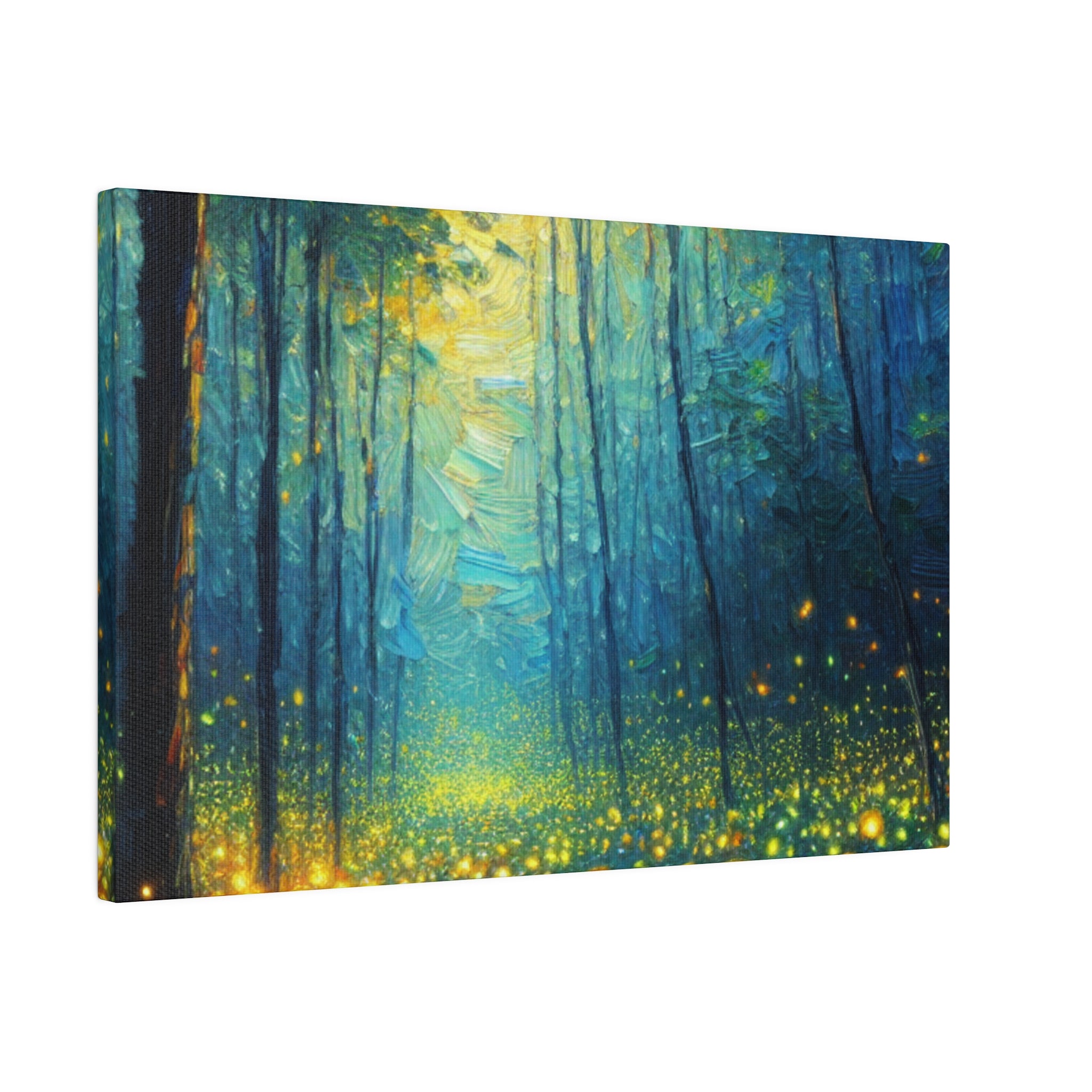 Luminary Firefly Woodlands Forest Painting Canvas