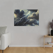 Tempest Heavens Masterpiece Lightning Painting Canvas