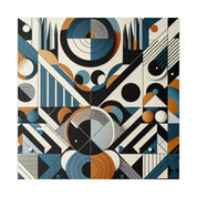 Kaleidoscopic Symphony of Shapes Geometric Painting Canvas