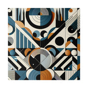 Kaleidoscopic Symphony of Shapes Geometric Painting Canvas