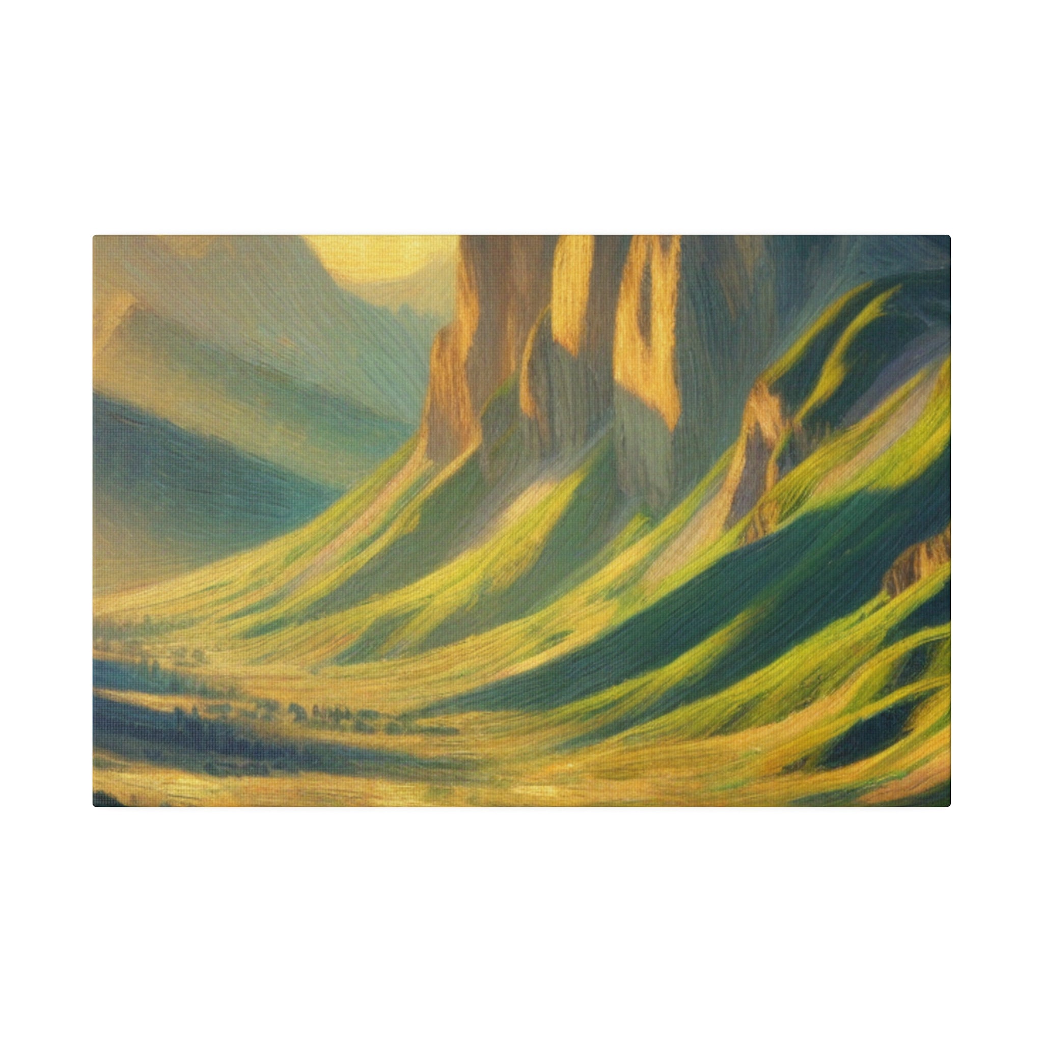 Spectral Peak Odyssey Mountain Landscape Painting Canvas