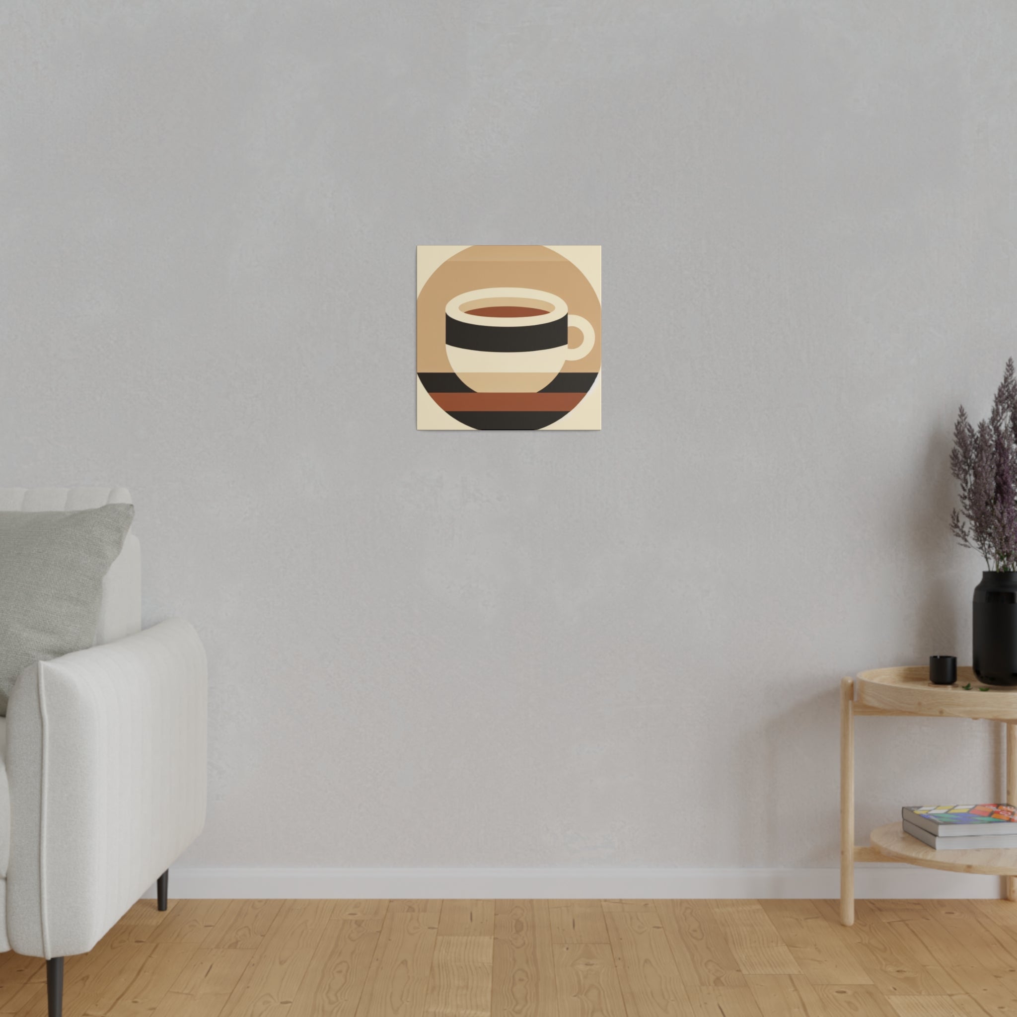 Simplicity Brewed: A Study in Coffee Minimalism Coffee Wall Art Canvas