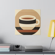 Simplicity Brewed: A Study in Coffee Minimalism Coffee Wall Art Canvas