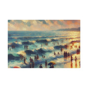 Seaside Tranquillity Beach Landscape Painting Canvas