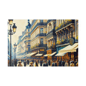 Parisian Street Symphony French Street Painting Canvas