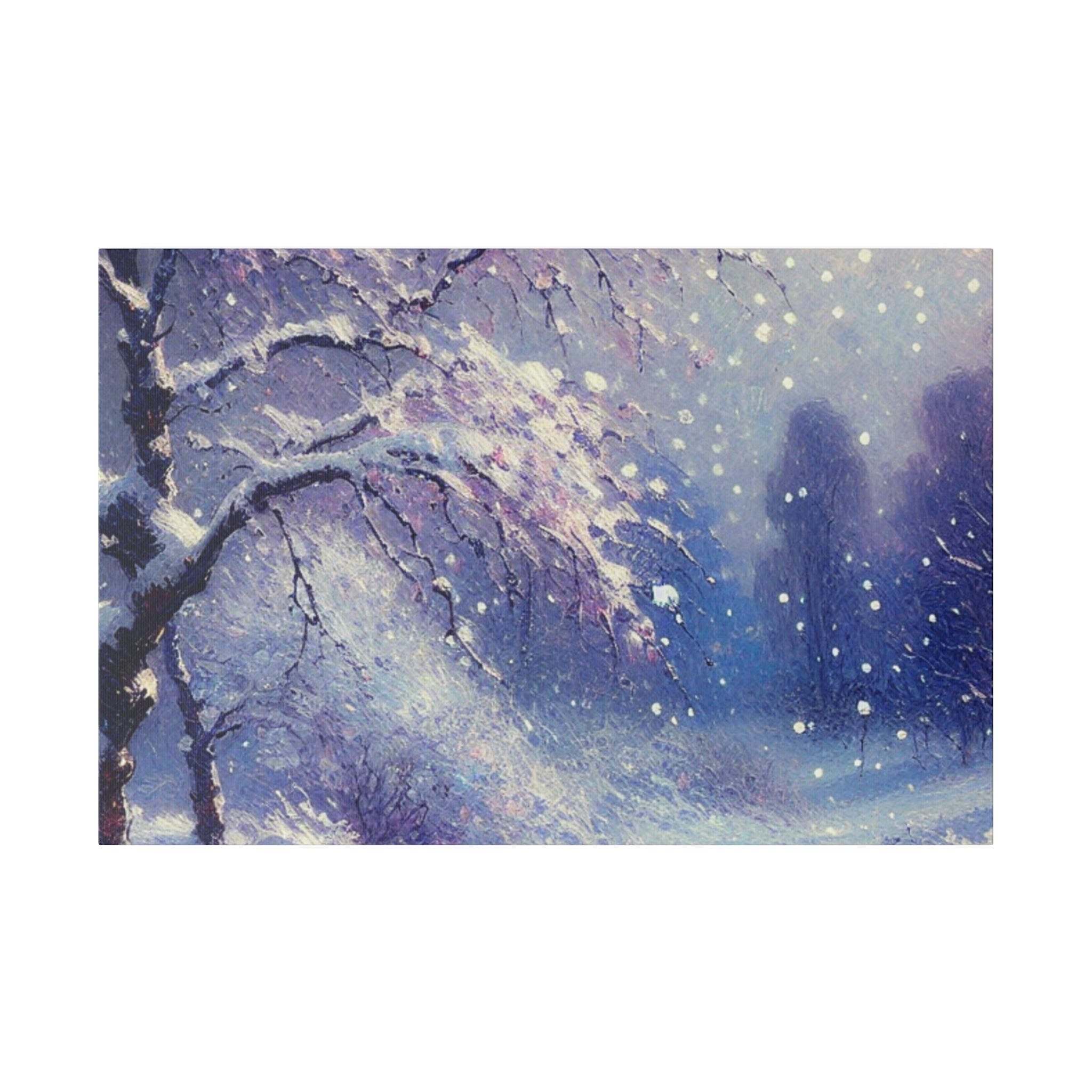 Whispering Winters of Yore Winter Painting Canvas