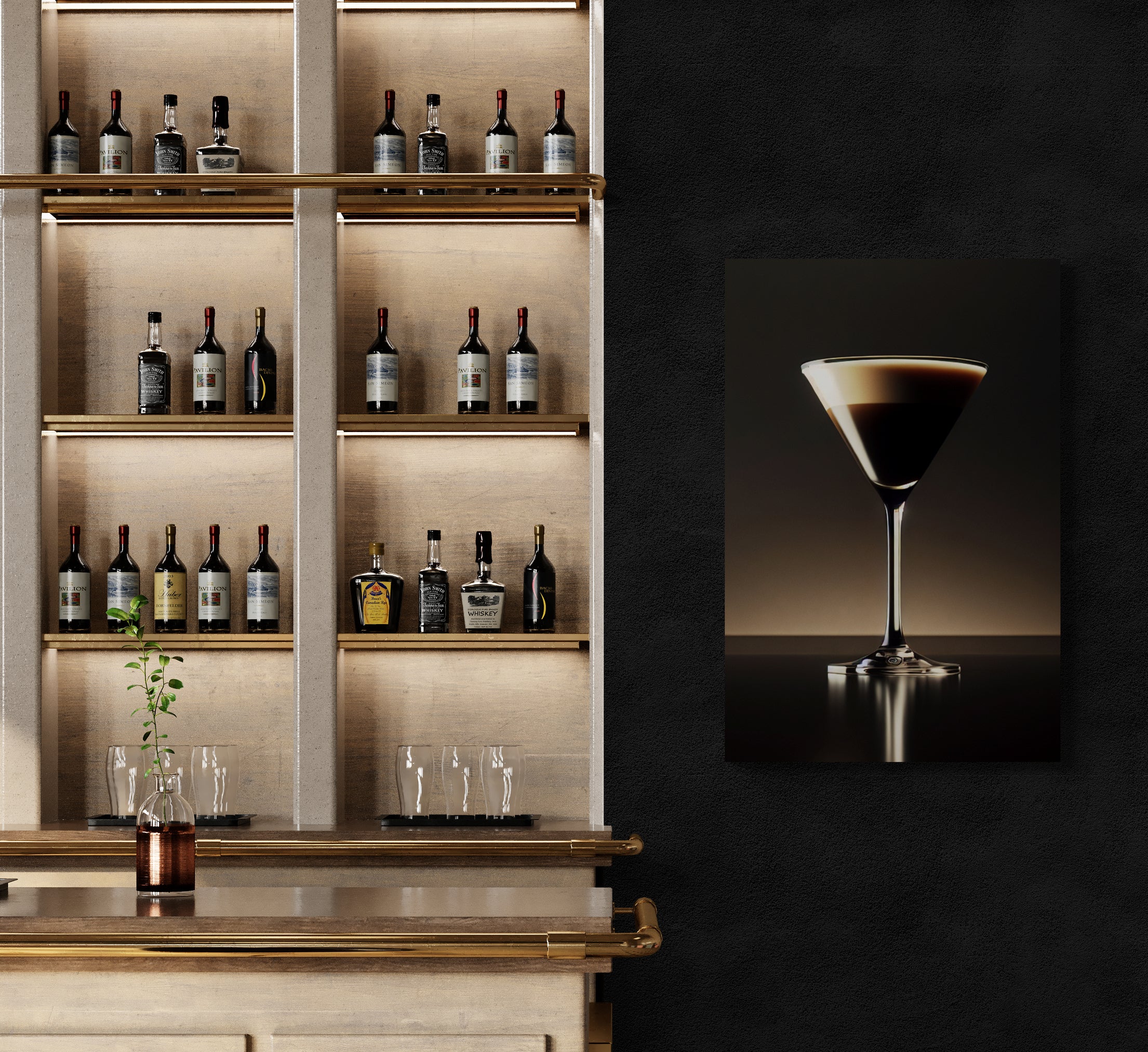 Espresso Martini Modern Canvas