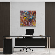 Cosmic Chaos Splatter Canvas