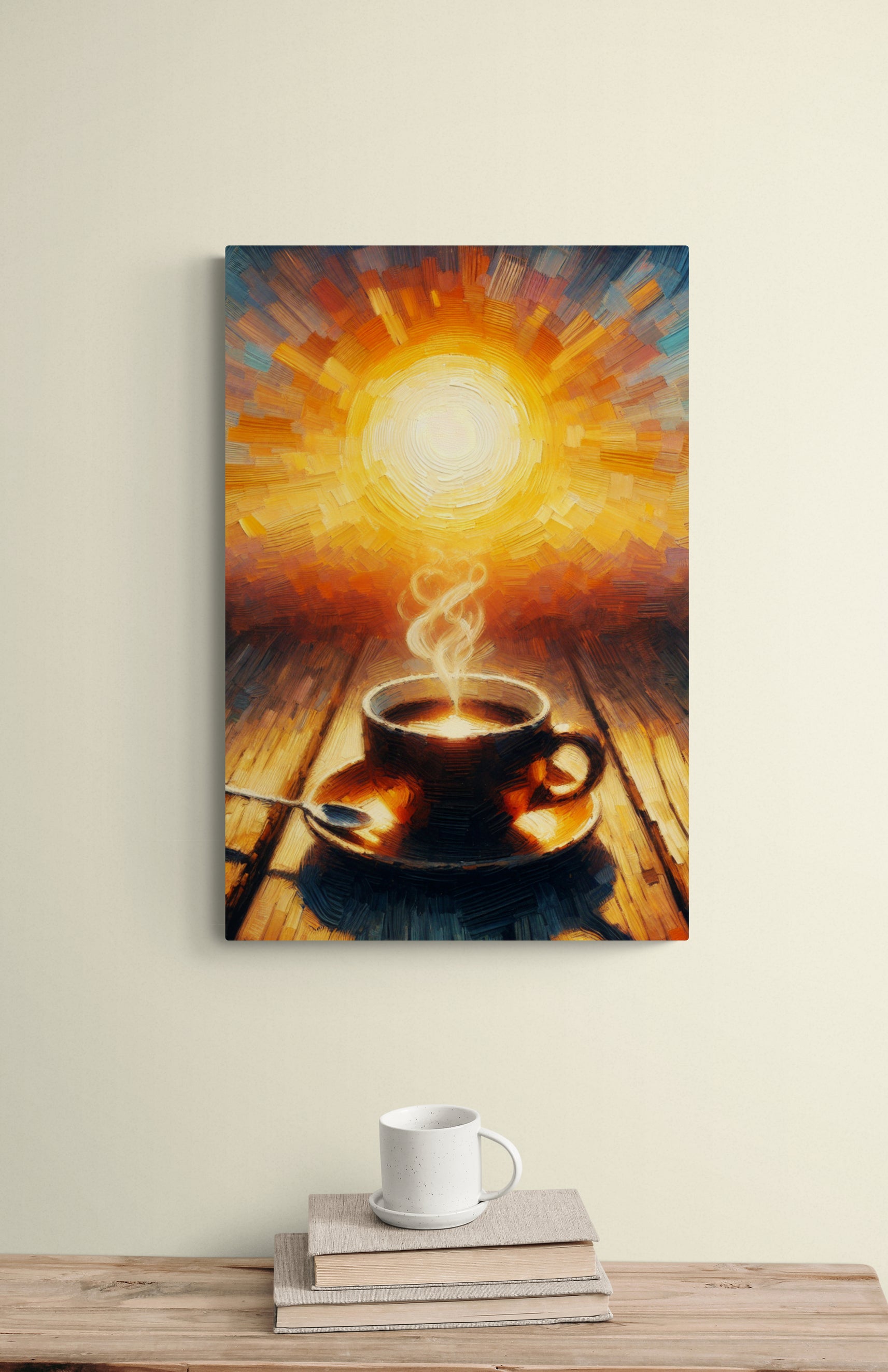 Rustic Sunshine Coffee Canvas