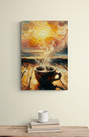 Coffee, Sunshine and the Sea Canvas
