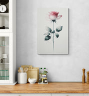 Minimalist Rose Flower Canvas